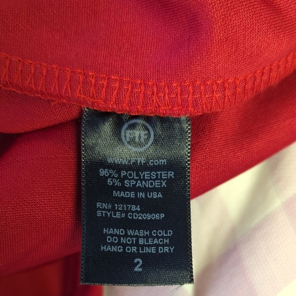 11350 Fashion to Figure Off Shoulder Asymmetrical Bodycon Dress Red size 2X - Picture 7 of 7